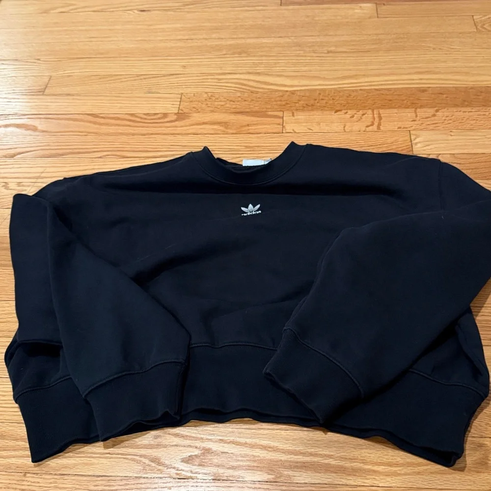 Adidas Cropped Sweatshirt M - Picture 3 of 4